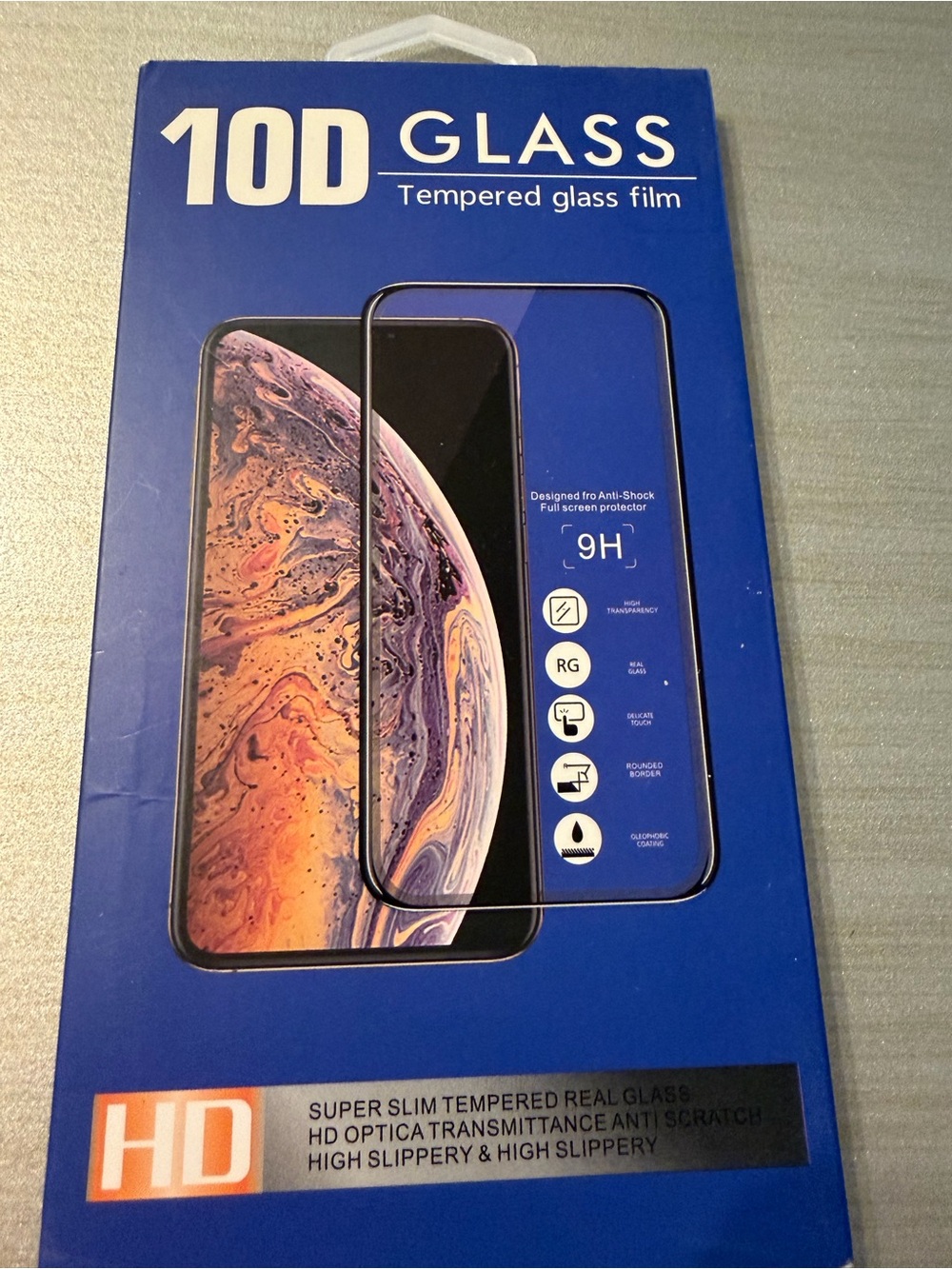 Tempered 10D Glass Screen Protector - Blue